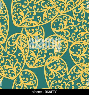 Vector seamless pattern of hearts background. Endless illustration can be used for wallpaper, pattern fills, web page, background, surface textures, i Stock Vector