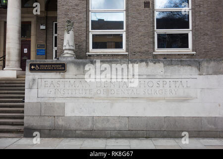 Exterior of Eastman Dental Hospital, Grays Inn Road, London, WC1, UK Stock Photo