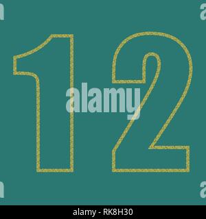 Vector set numbers design element. Vector illustration eps 10 Stock Vector
