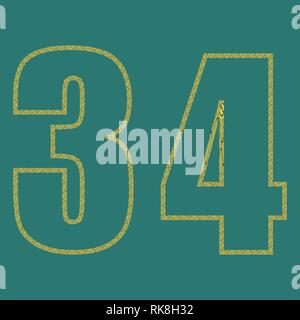 Vector set numbers design element. Vector illustration eps 10 Stock Vector