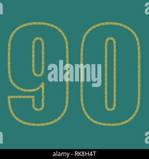 Vector set numbers design element. Vector illustration eps 10 Stock Vector