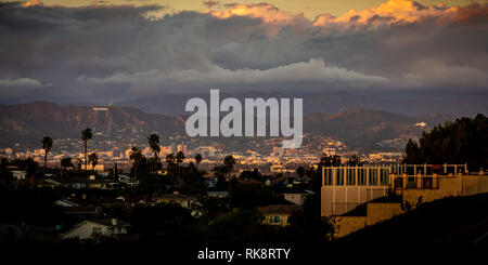 View from Rueben Ingold Park - Los Angeles Stock Photo