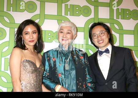 2019 HBO Post Golden Globe Party at the Beverly Hilton Hotel  Featuring: Constance Wu, Lisa Lu, Jimmy O Yang Where: Beverly Hills, California, United States When: 06 Jan 2019 Credit: Nicky Nelson/WENN.com Stock Photo