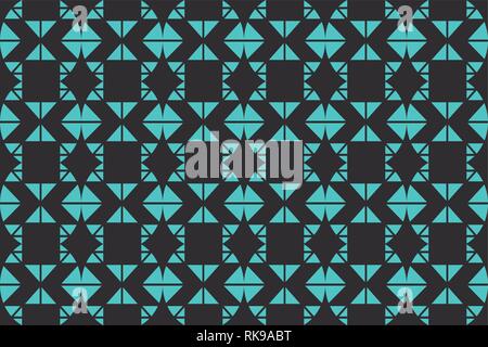 Seamless, abstract background pattern made with triangular shapes. Decorative, geometric vector art. Stock Vector