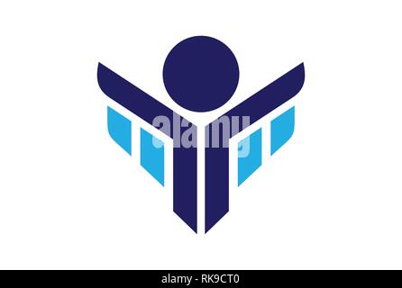 abstract letter y success logo icon Stock Vector