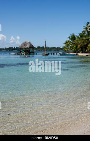 Beautiful coastline around Playa Boca Del Drago on Isla Colon - Bocas Del Toro Archipelago, Panama Stock Photo