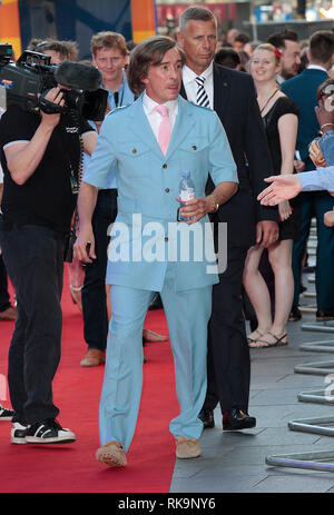 24th July 2013 - Alpha Papa World Premiere, Vue Cinema, Leicester Square, London Photo Shows: Actor Steve Coogan arrives in character as Alan Partridg Stock Photo