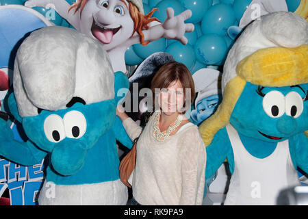 28th July 2013 - The Smurfs 2, Gala Screening, Vue Cinema, Leicester Square, London Photo Shows: Harriet Scott Stock Photo