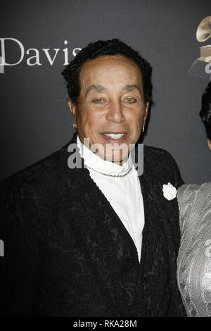 BEVERLY HILLS, CA- FEBRUARY 09:Smokey Robinson at the Clive Davis Pre-Grammy Gala and Salute to Industry Icons held at The Beverly Hilton on February 9, 2019 in Beverly Hills, California. Photo: imageSPACE Credit: Imagespace/Alamy Live News Stock Photo