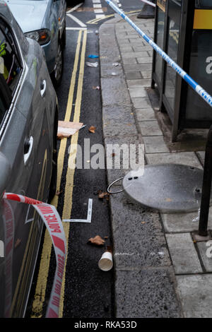 A man, believed to be in his 30s has been fatally stabbed at approximately 0235hrs on Sunday, 10th February 2019. Police were called to the junction with East Dulwich Grove, SE22 where the victim was pronounced dead at the scene at 0304hrs. There have been no arrests at this early stage. Enquiries into the circumstances remain ongoing. Unconfirmed reports are that the victim fell into an argument whilst inside PAYLESS Food & Wine, 24 Lordship Lane where he was later followed outside and attacked. Stock Photo