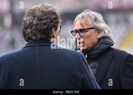 Andrea Carnevale during the Serie A TIM football match between Torino FC and Udinese Calcio at Stadio Grande Torino on 10th February, 2019 in Turin, Italy. Stock Photo