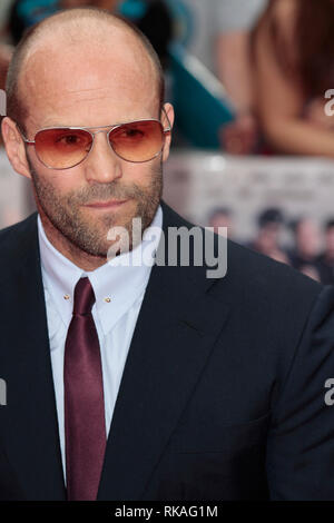 Jason Statham arrives at The Expendables 3 World Premiere, Odeon, Leicester Square Stock Photo