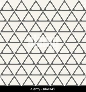 Seamless abstract geometric pattern with triangles. Symmetry arranged triangles with rounded corners. Vector background. Stock Vector