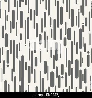 Vector seamless pattern of rounded lines and dots. Abstract endless texture for banner, website, print, decoration, cover, wrapping. Stock Vector