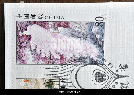 CHINA - CIRCA 2004: A stamp printed in China shows 2004-6 Peafowl , circa 2004 Stock Photo