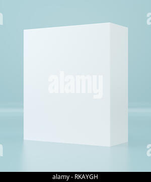 White cube in light studio. Stock Photo