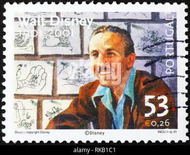 Walt Disney on american postage stamp Stock Photo Alamy