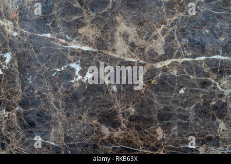 Dark grungy faded marble with veined white patterns - high quality texture / background Stock Photo
