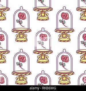 vector cartoon seamless pattern cute clip art Stock Vector