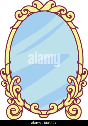 vector royal object mirror for queen, princess Stock Vector