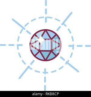vector fleur de lis lys heraldic symbol with heart Stock Vector