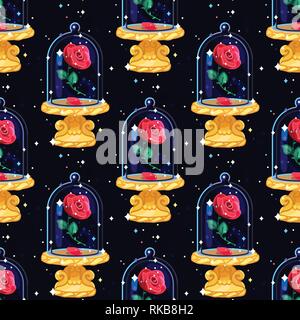 vector cartoon seamless pattern cute clip art Stock Vector