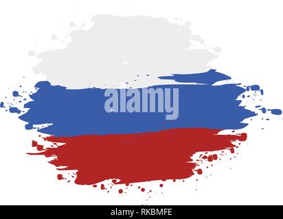 flag of Russia Stock Vector