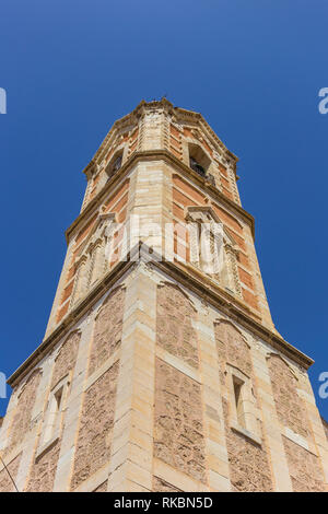 Tower of the Salvador church in Cuenca, Spain Stock Photo