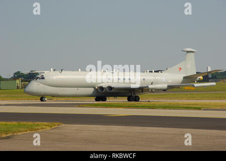 Royal Air Force Hawker Siddeley Nimrod R1 XW665 jet plane. Signals intelligence, gathering of communications intelligence and electronic intelligence Stock Photo