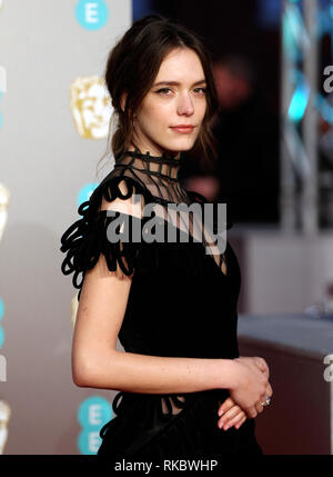 Stacy Martin attending the 72nd British Academy Film Awards held at the