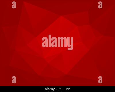 Red low poly background. Big triangles pattern, modern design. Geometric gradient background, origami style. Polygonal mosaic template. Vector Stock Vector