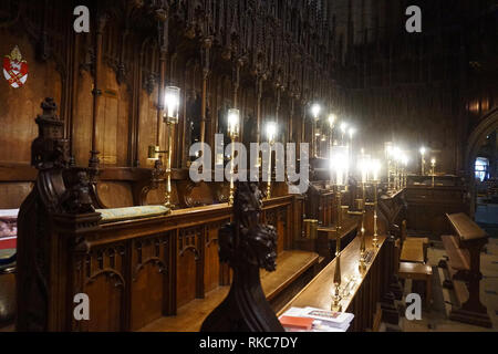 Inside Ripon Cathedral Stock Photo