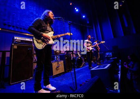 Cambridge, UK. 10th February, 2019. American indie rock band Gringo Star perfoms live at Storey’s Field Centre in Eddington supporting band ...And You Will Know Us by the Trail of Dead. Richard Etteridge / Alamy Live News Stock Photo