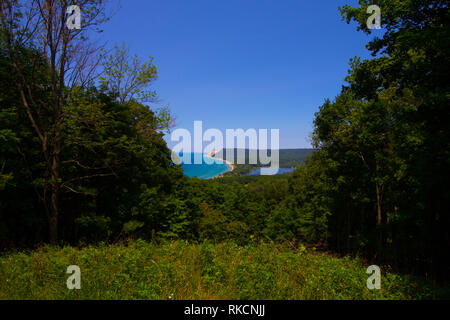 Views from the Empire Bluffs Trail, Sleeping Bear Dunes National Lakeshore, Michigan Stock Photo