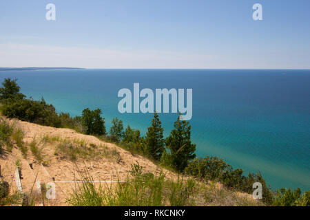 Views from the Empire Bluffs Trail, Sleeping Bear Dunes National Lakeshore, Michigan Stock Photo