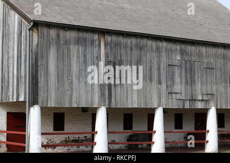 This barn was built in the 19th century. Stock Photo