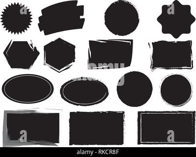 Collection of sale shopping banners - Special offer splash and sale icons Stock Vector