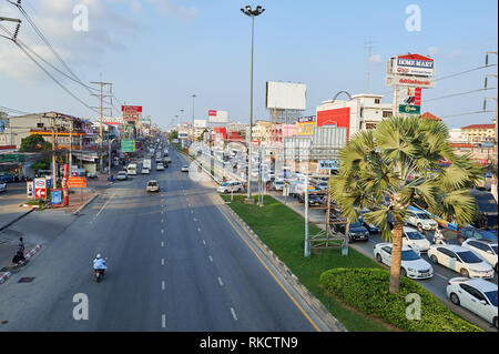 PATTAYA, THAILAND - CIRCA FEBRUARY, 2016: Pattaya at daytime. Pattaya is a resort city in Thailand. Stock Photo