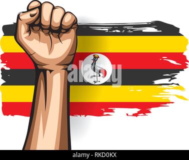 Uganda Hand Flag, Buy Uganda Hand Flag
