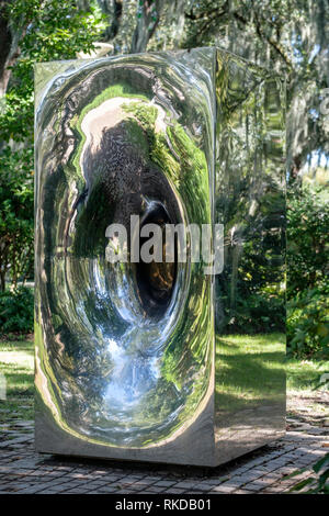 Untitled, 1997, Anish Kapoor sculpture, New Orleans Sculpture Garden New Orleans, Louisiana, USA Stock Photo