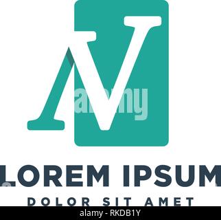 letter N business logo template vector illustration icon element - vector Stock Vector