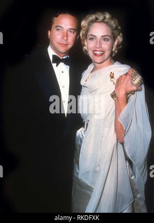 Bill MacDonald and Sharon Stone 1993 Photo By John Barrett/PHOTOlink / MediaPunch Stock Photo