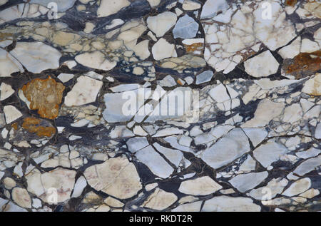 Colorful and old marble slab surface as background Stock Photo