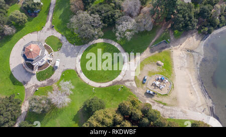 Historic Bandstand at Lake Merritt, Lakeside Park, Oakland, CA, USA Stock Photo