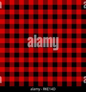 Classic tartan and buffalo check plaid seamless patterns. Vector eps 10 Stock Vector