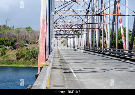 Bridge over Bayano Lake in Eastern Panama Stock Photo