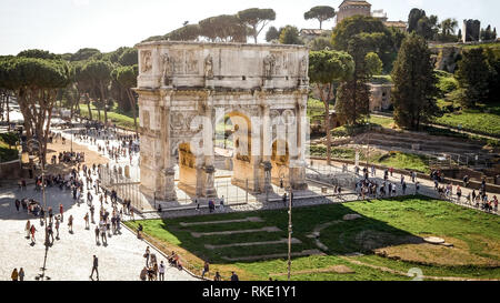 Arch of Constantine in Rome, Italy Stock Photo