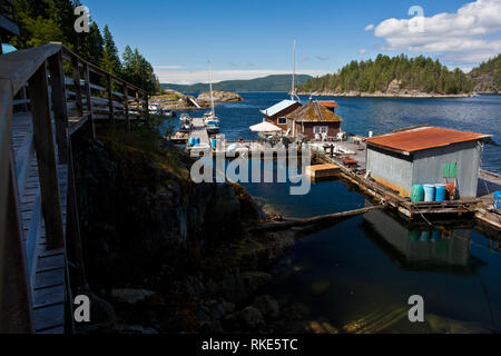 Refuge Cove, Desolation Sound, British Columbia, Canada Stock Photo
