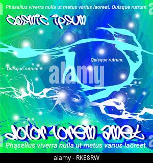 Abstract colorful liquid colors background for poster design. Fluid gradient elements for banner, logo, brochure, poster templates in abstract style.  Stock Vector