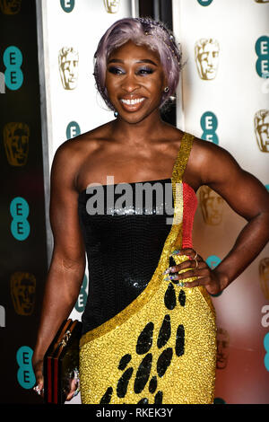 London, UK. 10th Feb, 2019. Cynthia Erivo Arrivers at EE British Academy Film Awards in 2019 after-party dinner at Grosvenor house on 10 Feb 2019. Credit: Picture Capital/Alamy Live News Stock Photo